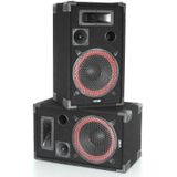 SkyTec DJ PA Luidspreker en Versterker combinatie 700W