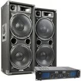 MAX Complete 1500W Speakerset MAX212 met Versterker