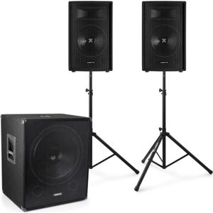 Vonyx - 2.1 Complete Live Set - 1600 Watt - Subwoofer en Speakers