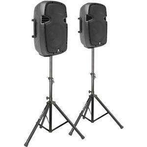 Vonyx SPJ-1000A - Speakerset - 10 inch - 800W - Inclusief Standaards
