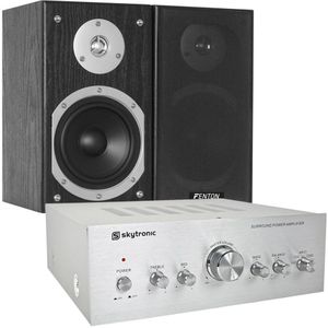 SkyTronic - HiFi Set - 140 Watt - Inclusief Versterker en Speakers