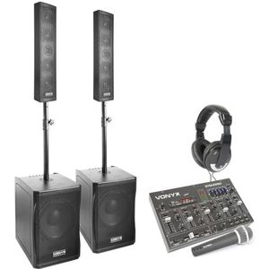 Vonyx - 1500W Geluidsinstallatie - Bluetooth - Mixer