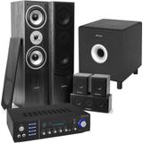 Home Cinema set van Fenton met Bluetoot - 5 Speakers (zwart - Een 10 Actieve Subwoofer en