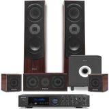 Home cinema set - Fenton - Incl. 5 speakers & actieve subwoofer - Bluetooth en mp3 speler