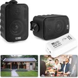 Bluetooth speakerset opbouw 3 voor tuin en terras - Zwart