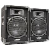 DJ geluidsinstallatie met Bluetooth - MAX8 DJ luidsprekers + Bluetooth versterker combinatie - 800W