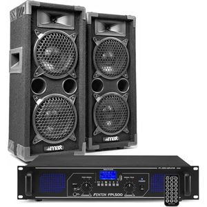 MAX26 DJ luidspreker en Bluetooth versterker combinatie 1200W