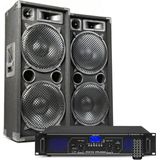 MAX212 DJ luidspreker en Bluetooth versterker combinatie 2800W