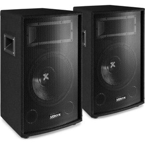 Speakers - Vonyx SL12 speakerset - Set van twee passieve 12'' luidsprekers - 1200W maximaal (set)
