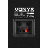 Speakers - Vonyx SL15 speakerset - Set van twee 15'' boxen van 800W voor disco feestjes en DJ's