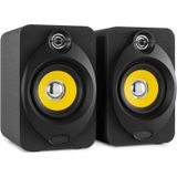 Speakers Voor Pc - Vonyx XP40 Studio Speakers 80W - Incl. Standaards en Audiokabel - Complete Set!