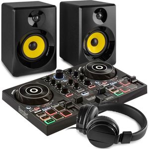 Hercules DJControl Inpulse 200 DJ Set met speakers en koptelefoon - Zwart