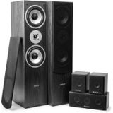Fenton - Surround Set - Home Cinema Set - Zwart - Inclusief Versterker en 5 Speakers
