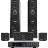Fenton - Surround Set - Home Cinema Set - Zwart - Inclusief Versterker en 5 Speakers