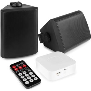 Buitenspeakers - Power Dynamics Bluetooth speakerset (5 inch) - Zwart