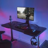 Vonyx DB20 gaming bureau met LED verlichting - 120cm - Zwart