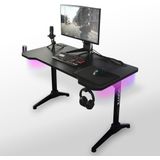 Vonyx DB20 gaming bureau met LED verlichting - 120cm - Zwart