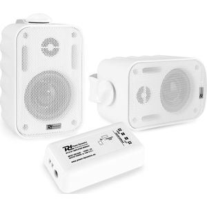 Power Dynamics - BT10 - Speakerset - Wit - Weersbestendig - Inclusief Beugels