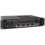 4-Zone Geluidsinstallatie met Bluetooth en 12 Zwarte Plafondspeakers (6'') - 100V