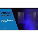 Actieve speakerset - Vonyx VSA120S - Geluidsinstallatie met Bluetooth incl. statieven - 800W - 12''