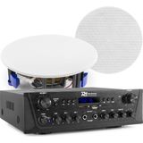 Geluidsinstallatie met Bluetooth - Power Dynamics - PV220BT versterker met 2x ESCS5 plafond speaker