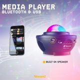 BeamZ SkyNight sterren projector met watergolven effect en Bluetooth speaker