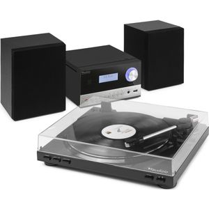 Audizio Stereo set met CD Speler en Radio (FM en DAB - Platenspele - Bluetooth en Mp3 - 50W
