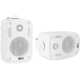 Geluidsinstallatie met Bluetooth - PV240BT 4-zone versterker audio + 8 BGO30 witte 3'' speakers