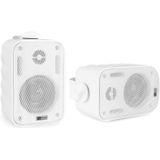 Power Dynamics PV260BT geluidsinstallatie - 12 BGO30 witte opbouw speakers - 6-zone versterker - Bluetooth