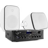 Geluidsinstallatie met Bluetooth - PV220BT 2-zone versterker audio + 2 BD50W opbouw speakers - 5''