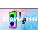 Karaoke set met Microfoon - Fenton BoomBox440 - Karaoke Box met Lichteffecte - Bluetooth en Accu