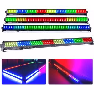 LED bars RGB - 4x BeamZ LCB144 MKII - LED bars met 144 RGB LED's - 8 secties per bar - DMX