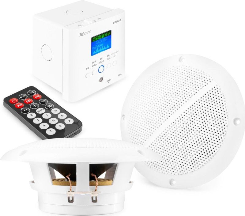 Inbouw speakers plafond Bluetooth - Complete set met inbouw versterker