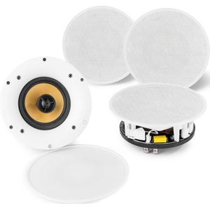 Power Dynamics WCS50 wifi plafondspeakers met Bluetooth - 2 sets van 2 speakers - 400W
