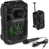 Karaoke set - Fenton FPC8T - Karaoke speaker op accu - 100 Watt - Karaoke set met microfoon