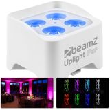 Set van 4 BeamZ BBP90W Uplights - PAR spot op accu met 4x 4W LED's - Wit