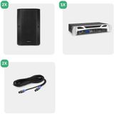 Vonyx - VSA12P - Passieve Speaker Set - 800W - 12 Inch - Bluetooth