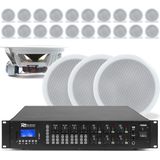 Power Dynamics - Plafond Speaker Set - 24 Speakers - 100V - Wit