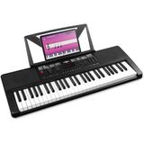 MAX - Rhapsody54 Piano - Zwart - 54 Toetsen - Complete Set met Standaard en Koptelefoon