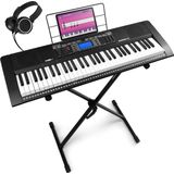 MAX Rhapsody61 keyboard piano met 61 toetsen Complete keyboard set met standaard en koptelefoon