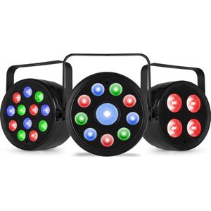 Fuzzix PLF LED PAR set - 3 diverse party parren - Starterset voor DJ’s en Horeca - Met afstandsbediening