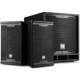 Complete geluidinstallatie - Power Dynamics Combo1200 - 2.1 Speaker set met statieven en Bluetooth - 1200W