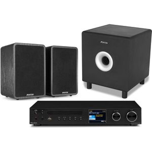 Fenton - 2.1 Geluidssysteem - Set met Subwoofer en 2 Speakers - Bluetooth, DAB+ & FM - 200W