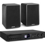 Fenton - HiFi Stereo Set - Zwart - 200W - Inclusief Bluetooth en DAB+