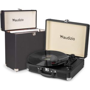 Audizio RP114BK - Retro Platenspeler - Zwart - Ingebouwde Speakers - Model 2024