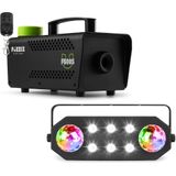 BeamZ Kinderdisco feestverlichting - Partyset met discolamp en rookmachine - Multicolor LED’s