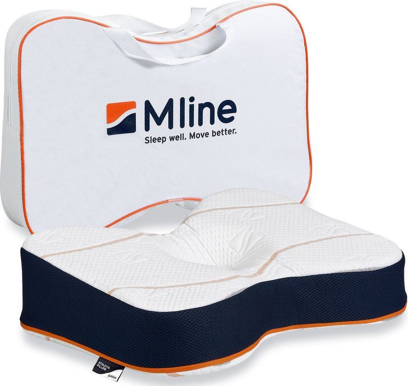 M line - Athletic Pillow - Hoofdkussen - HeiQ Allergene Technologie - Traagschuim