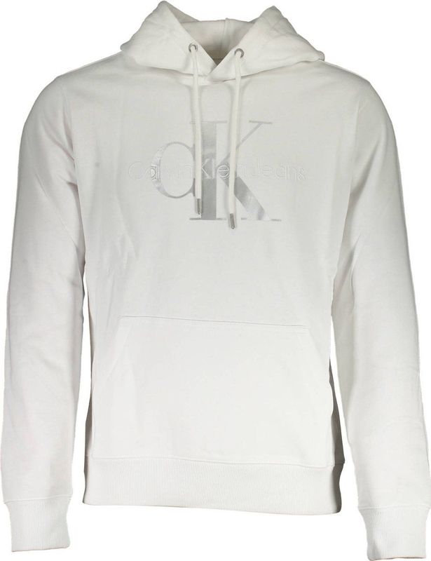 Calvin Klein - Hoodie - Wit - Heren - Katoen