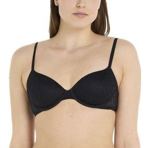 Calvin Klein - Licht Gevoerde Demi Bh - Zwart - Synthetisch