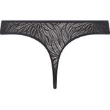String in kant CALVIN KLEIN UNDERWEAR. Polyamide materiaal. Maten XS. Zwart kleur